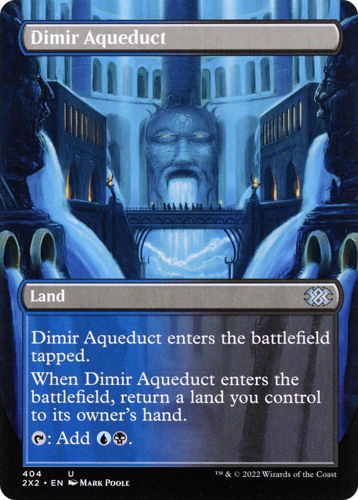 Dimir Aqueduct [Borderless] #404 Magic Double Masters 2022 image 0
