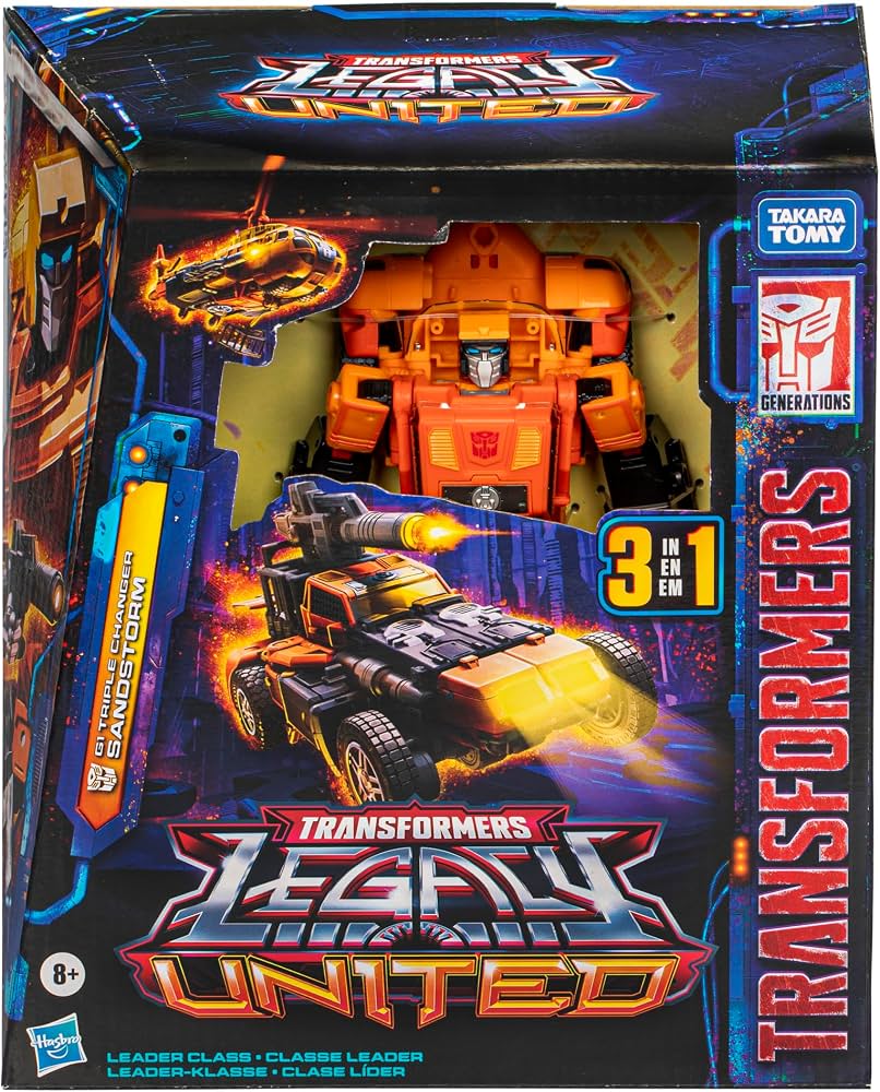 Transformers Legacy United Leader Class G1 Triple Changer Sandstorm