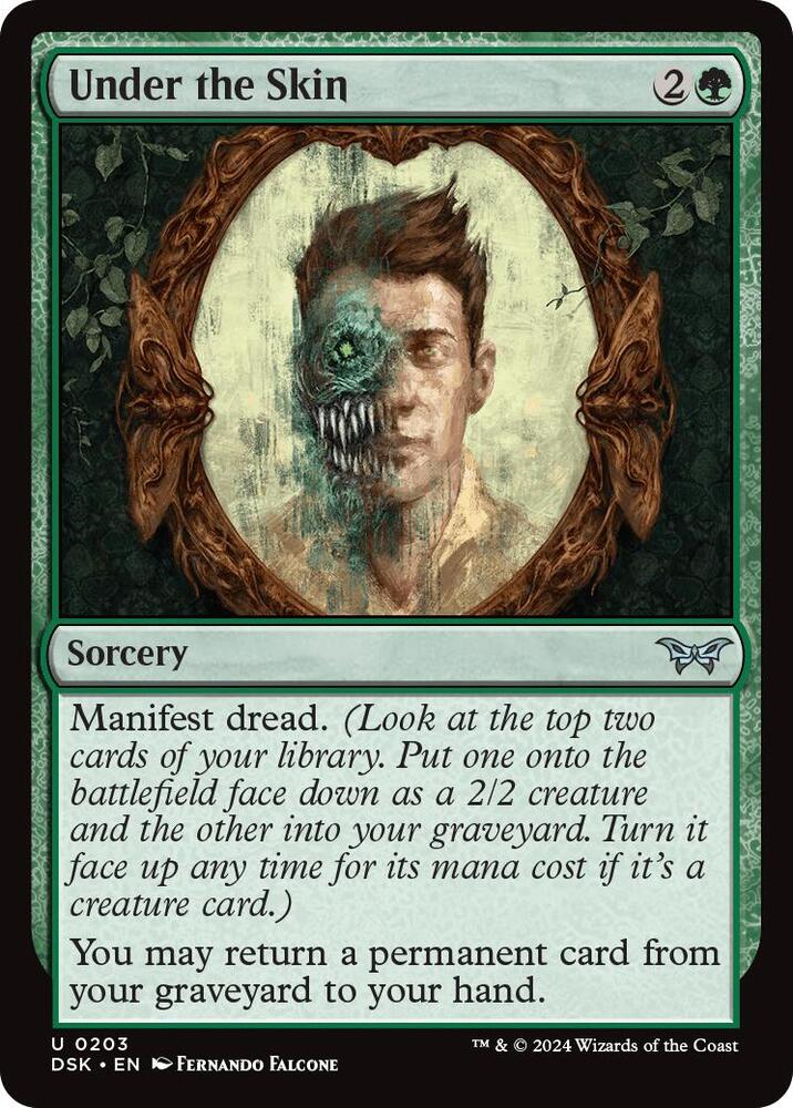 Under the Skin [Foil] #203 Magic Duskmourn: House of Horror image 0