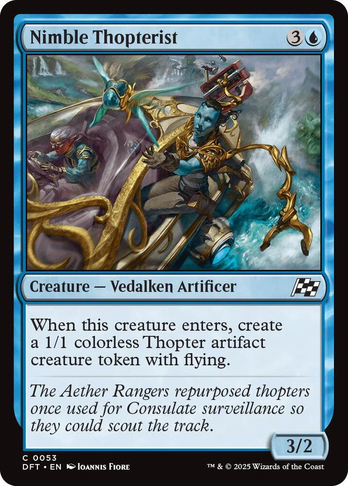 Nimble Thopterist [Foil] #53 Magic Aetherdrift image 0