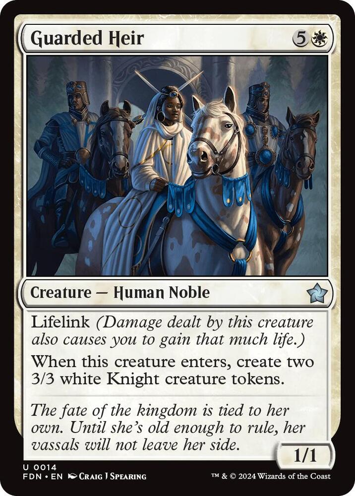 Guarded Heir [Foil] #14 Magic Foundations image 0
