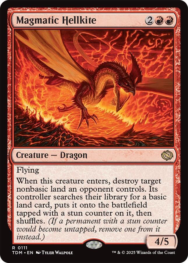 Magmatic Hellkite #111 Magic Tarkir: Dragonstorm image 0