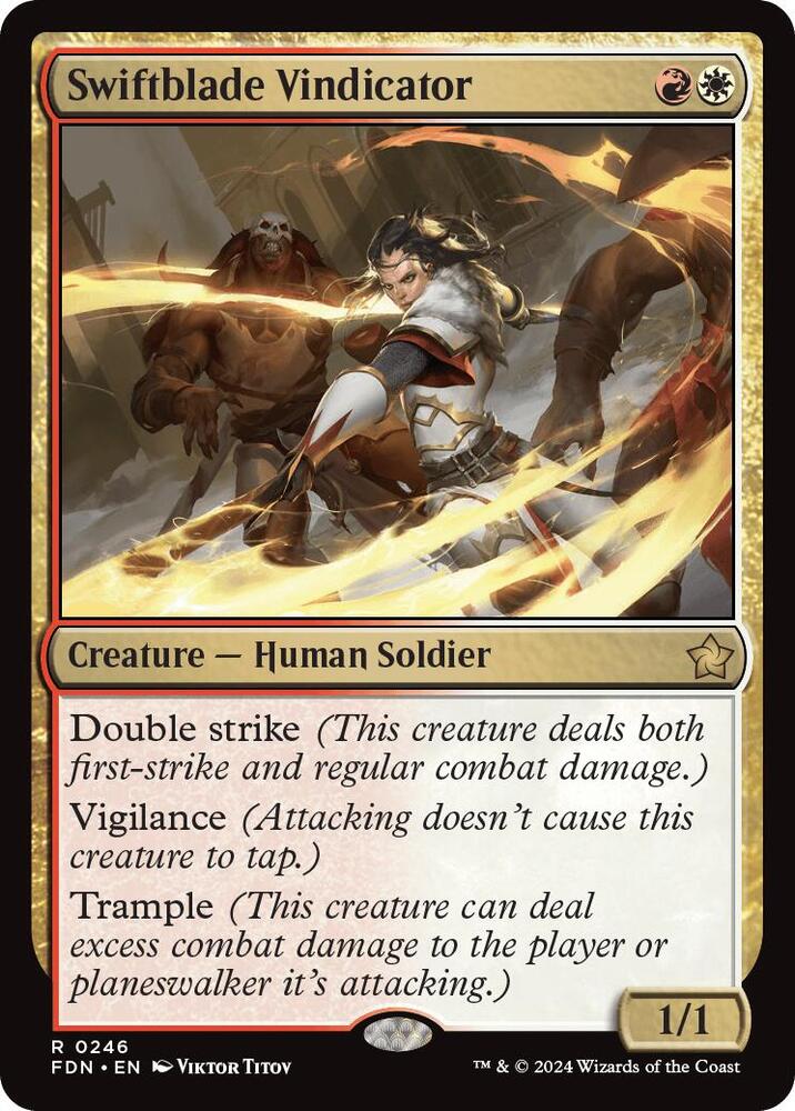 Swiftblade Vindicator #246 Magic Foundations image 0
