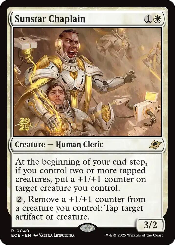 Sunstar Chaplain [Prerelease Stamp Foil] #40 Magic Edge of Eternities image 0