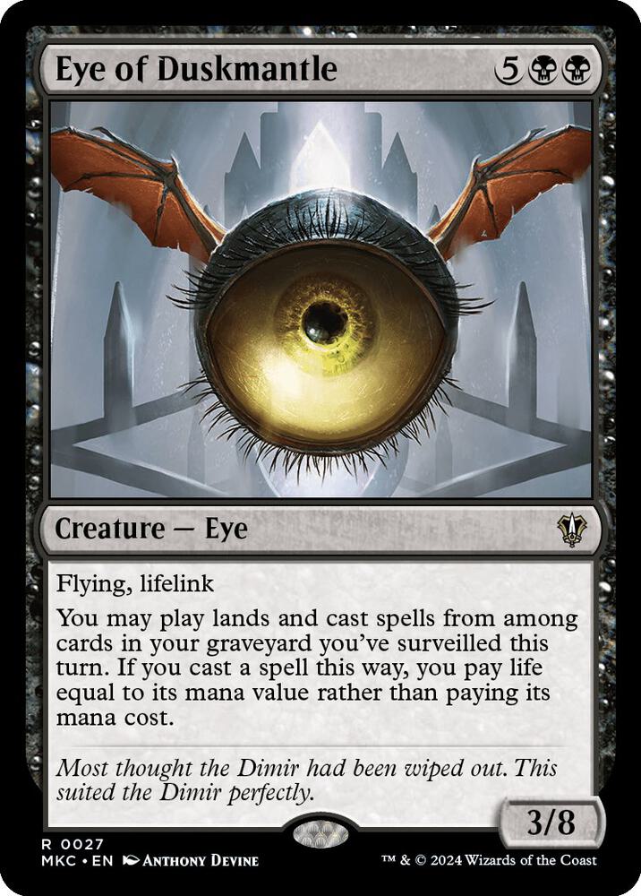 Eye of Duskmantle #27 Magic Murders at Karlov Manor Commander image 0