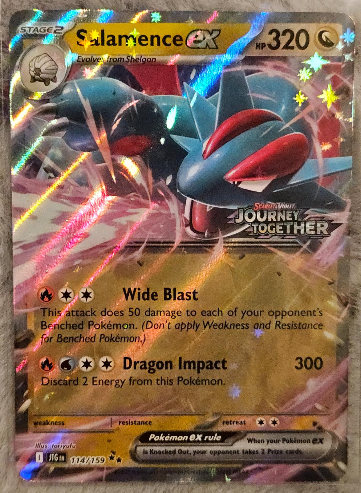 Salamence Ex [Stamped] #114 Pokemon Journey Together image 0