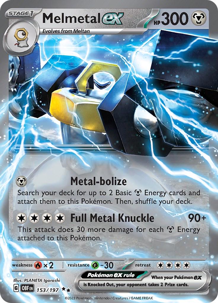 Melmetal ex #153 Pokemon Obsidian Flames image 0