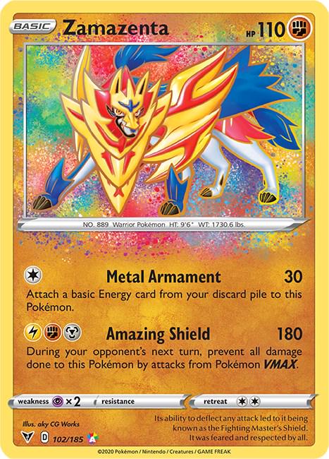Zamazenta #102 Pokemon Vivid Voltage image 0