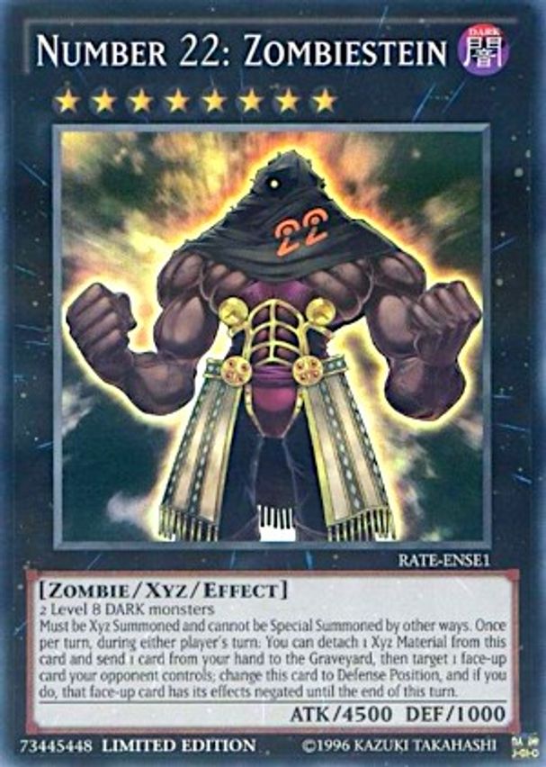 Number 22: Zombiestein RATE-ENSE1 YuGiOh Raging Tempest image 0