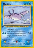 Mantine [1st Edition] #64 Pokemon Neo Genesis (MP) image 0