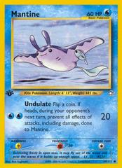 Mantine [1st Edition] #64 Pokemon Neo Genesis (MP) image 0