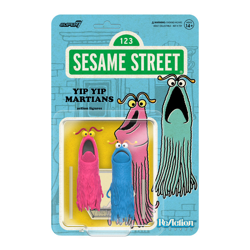 Super7 Sesame Street ReAction Wave 1  Yip Yip Martians image 0
