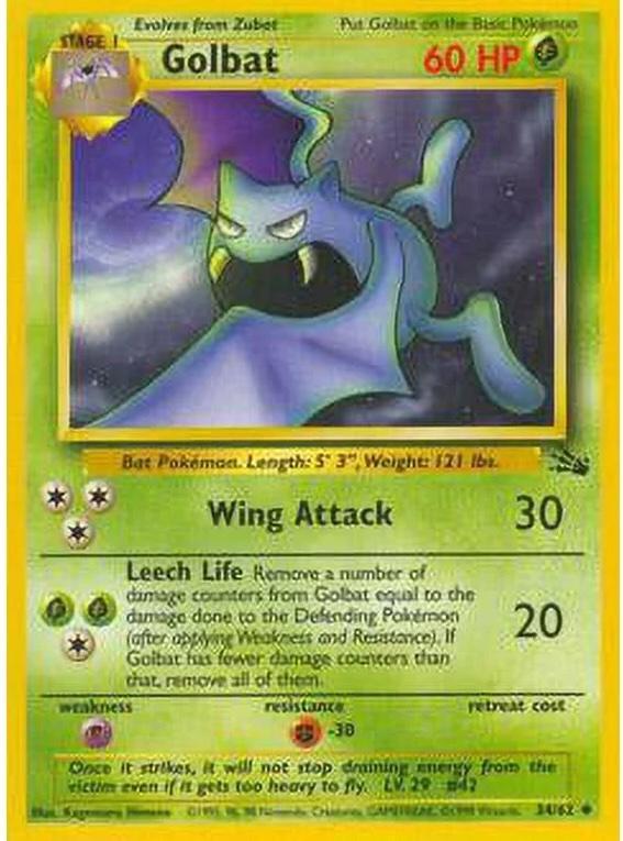 Golbat #34 Pokemon Fossil (LP) image 0