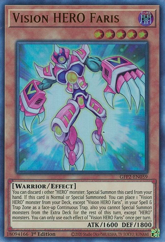Vision HERO Faris [1st Edition] GFP2-EN059 image 0