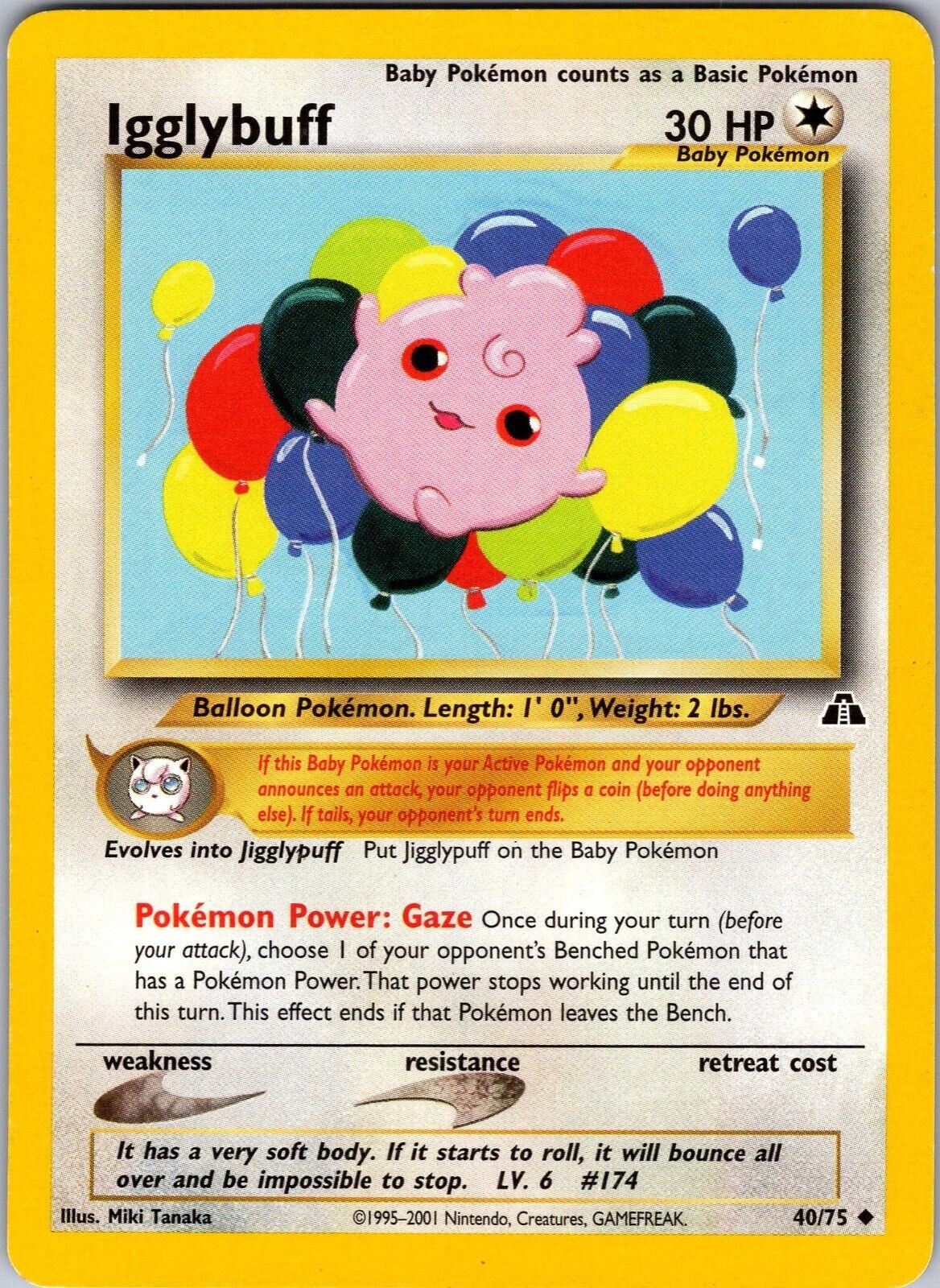 Igglybuff #40 Pokemon Neo Discovery (LP) image 0