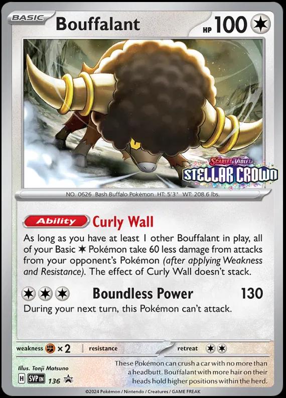 Bouffalant #136 Pokemon Promo image 0