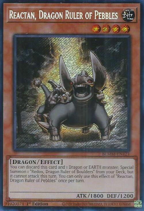 Reactan, Dragon Ruler of Pebbles [Secret Rare] BLMM-EN121 image 0