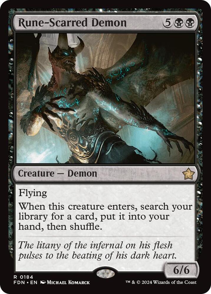 Rune-Scarred Demon #184 Magic Foundations image 0