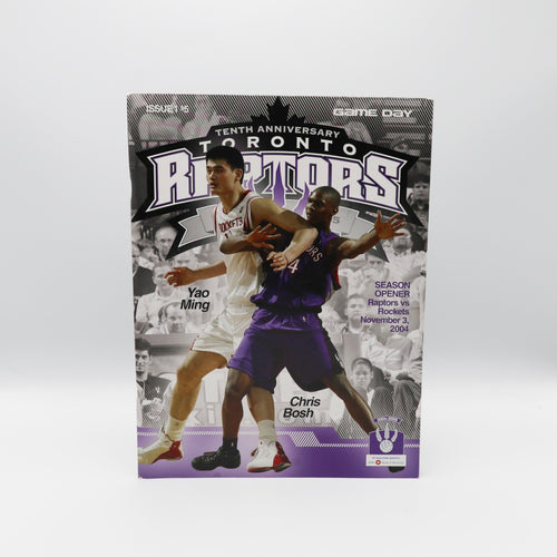 10th Anniversary Toronto Raptors Game Program - November 3, 2004 image 0