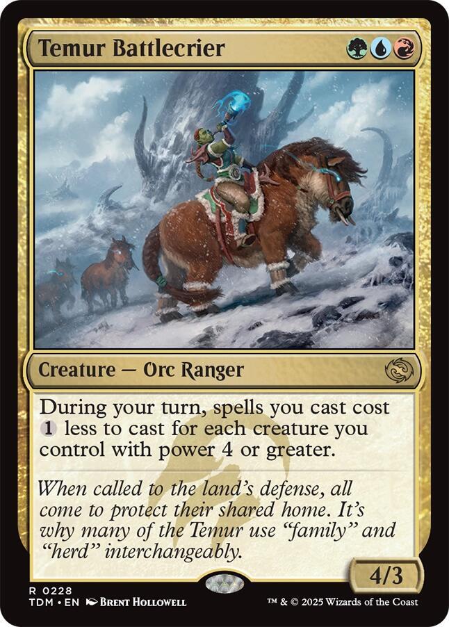 Temur Battlecrier #228 Magic Tarkir: Dragonstorm image 0