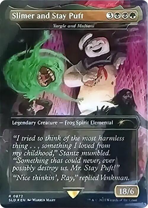 Slimer and Stay Puft - Yargle and Multani [Rainbow Foil] #872 Magic Secret Lair image 0