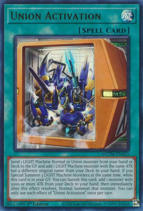 Union Activation MZTM-EN023 YuGiOh Maze of the Master image 0