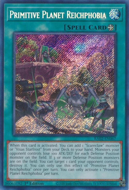 Primitive Planet Reichphobia [Secret Rare] RA02-EN067 image 0
