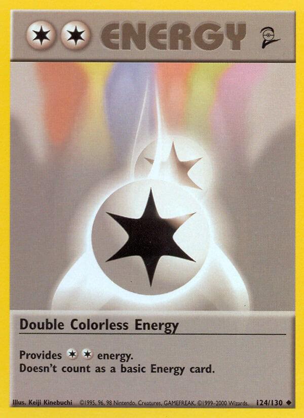 Double Colorless Energy #124 Pokemon Base Set 2 (MP) image 0