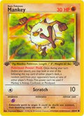 Mankey [1st Edition] #55 Pokemon Jungle (LP) image 0