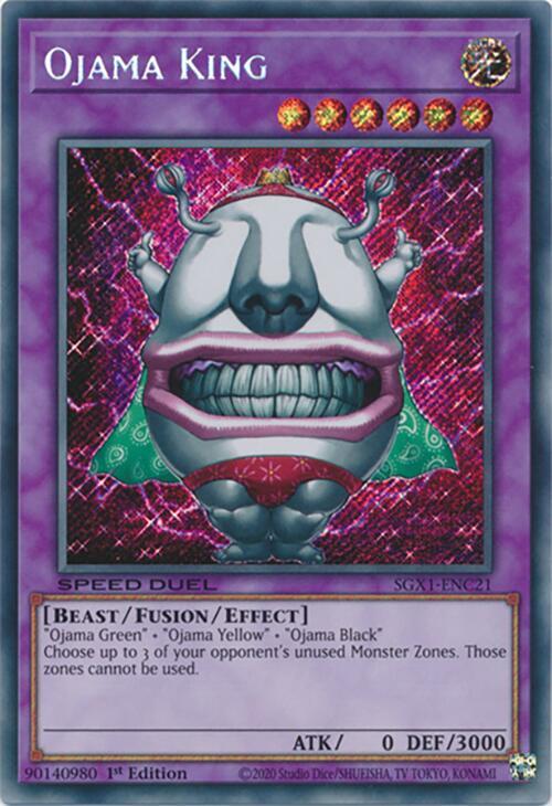 Ojama King [Secret Rare] SGX1-ENC21 image 0