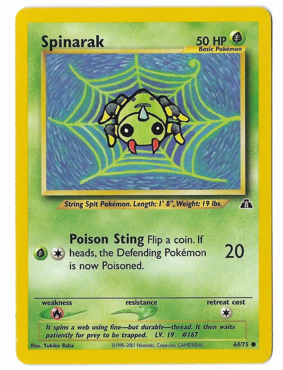 Spinarak #64 Pokemon Neo Discovery (LP) image 0