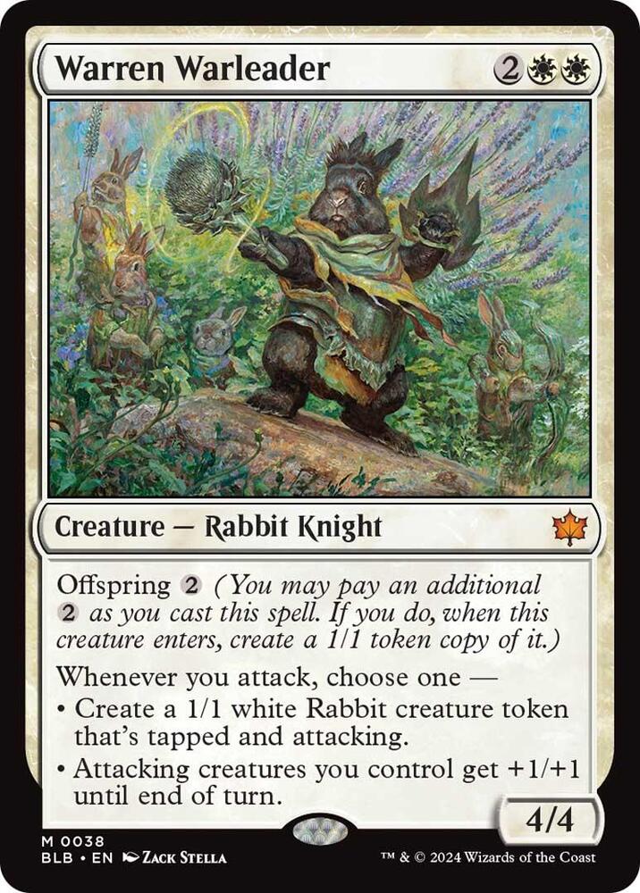 Warren Warleader #38 Magic Bloomburrow image 0