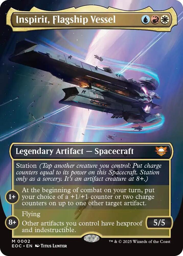 Inspirit, Flagship Vessel [Borderless Foil] #2 Magic EOC image 0