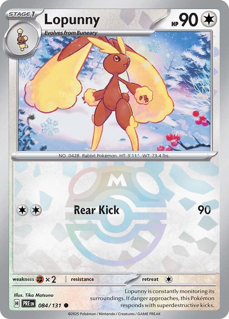 Lopunny [Master Ball] #84 Pokemon Prismatic Evolutions image 0