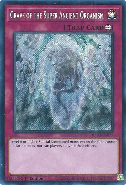 Grave of the Super Ancient Organism [Secret Rare] RA03-EN077 image 0