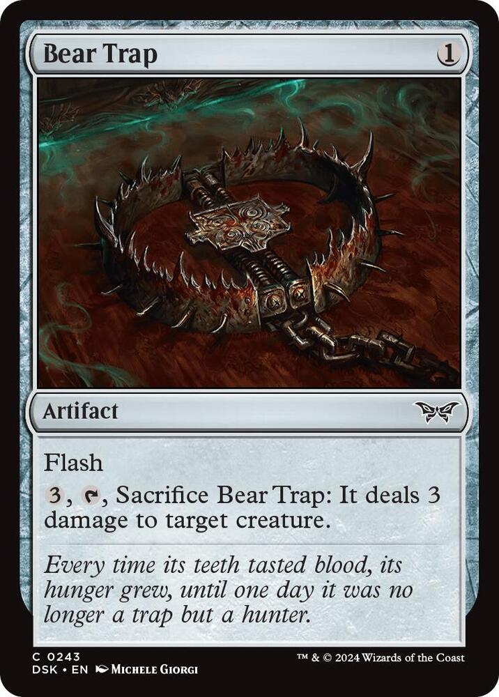 Bear Trap [Foil] #243 Magic Duskmourn: House of Horror image 0