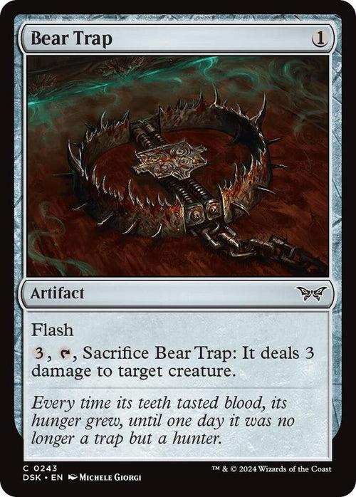 Bear Trap [Foil] #243 Magic Duskmourn: House of Horror image 0