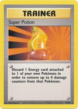 Super Potion #90 Pokemon Base Set Unlimited (MP) image 0