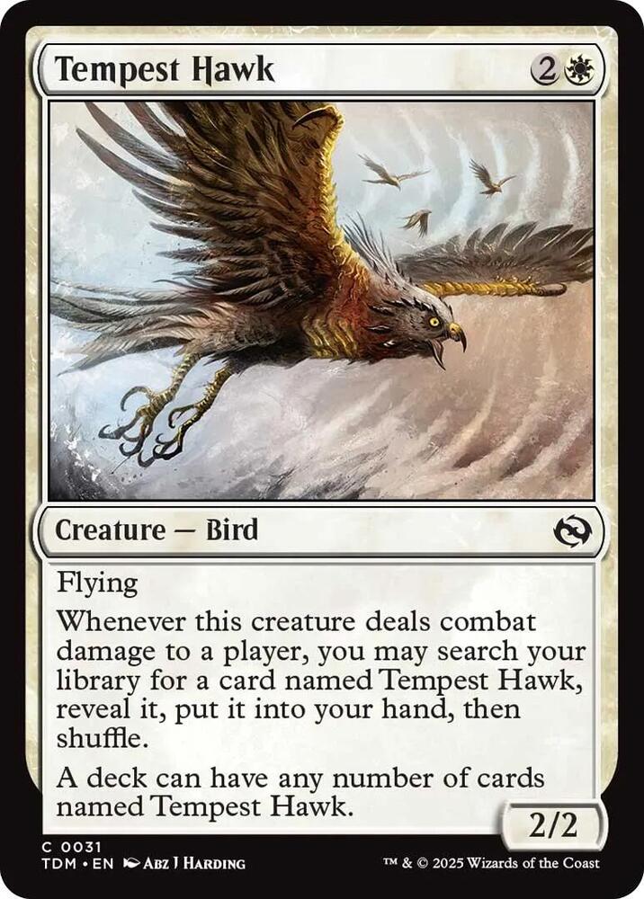 Tempest Hawk [Foil] #31 Magic Tarkir: Dragonstorm image 0