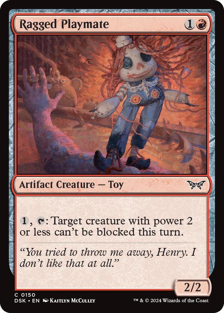 Ragged Playmate [Foil] #150 Magic Duskmourn: House of Horror image 0