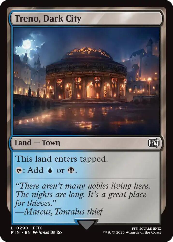 Treno, Dark City [Foil] #290 Magic Final Fantasy image 0