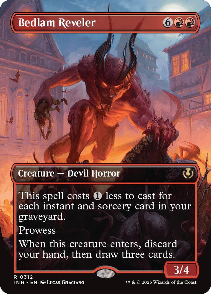 Bedlam Reveler [Borderless] #312 Magic Innistrad Remastered image 0