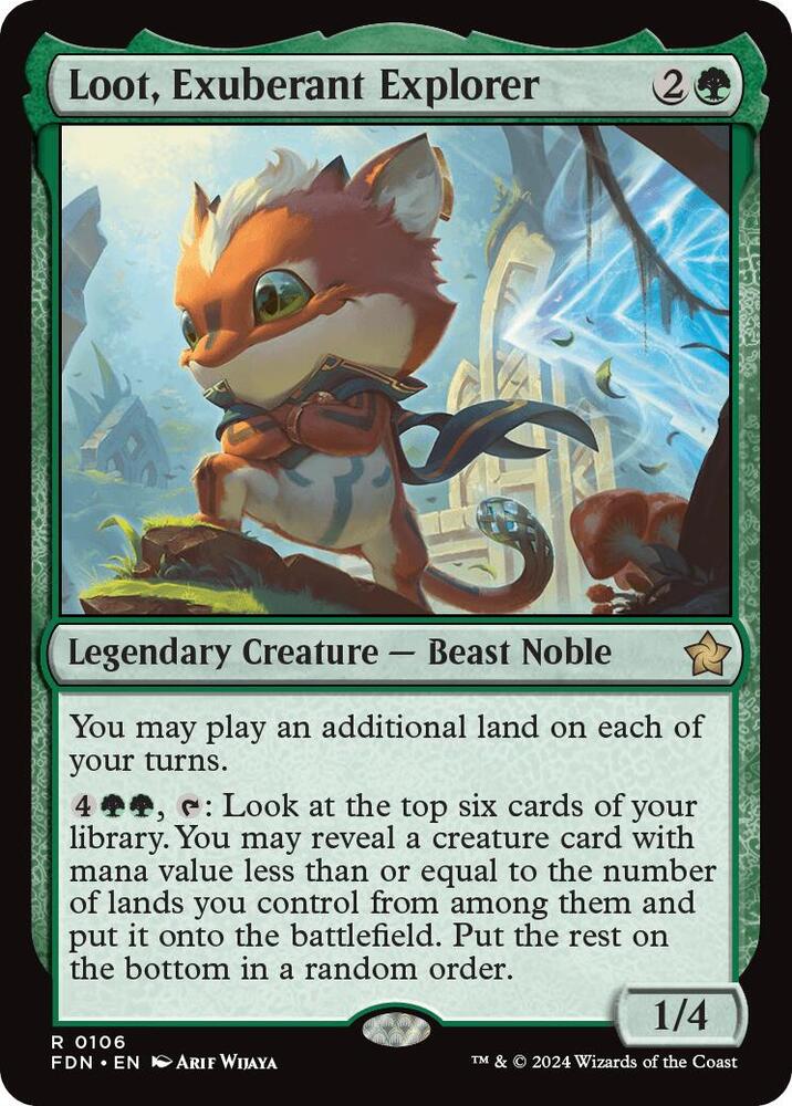 Loot, Exuberant Explorer [Foil] #106 Magic Foundations image 0