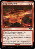 Fiery Inscription [Foil] #126 Magic Lord of the Rings image 0