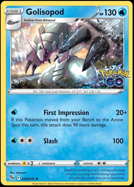 Golisopod [Holo] #26 Pokemon Go image 0