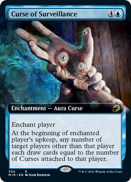 Curse of Surveillance [Extended Art] #334 Magic Innistrad: Midnight Hunt image 0