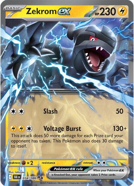 Zekrom ex #34 Pokemon Black Bolt image 0