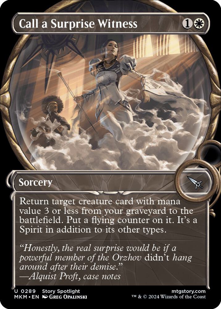 Call a Surprise Witness [Showcase Foil] #289 Magic MKM image 0