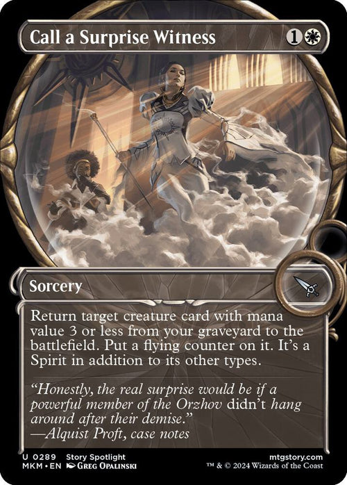 Call a Surprise Witness [Showcase Foil] #289 Magic MKM image 0