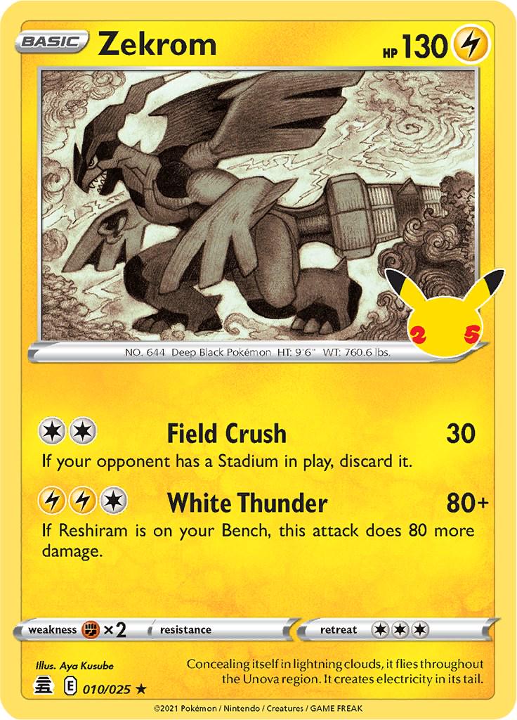 Zekrom #10 Pokemon Celebrations image 0